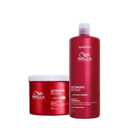 Produto: Kit Wella Professionals Ultimate Repair Shampoo 1 Litro e Máscara 500ml