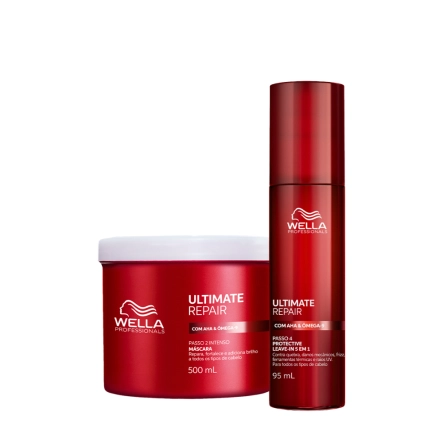 Produto: Kit Wella Ultimate Repair Condicionador 500ml e Protetor Térmico Leave-In 140ml