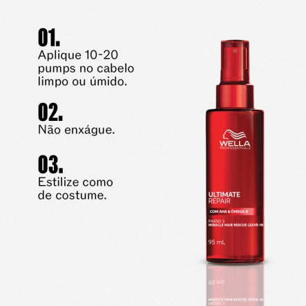 Produto: Kit Wella Ultimate Repair Máscara 500ml e Leave-In 95ml