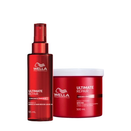 Produto: Kit Wella Ultimate Repair Máscara 500ml e Leave-In 95ml
