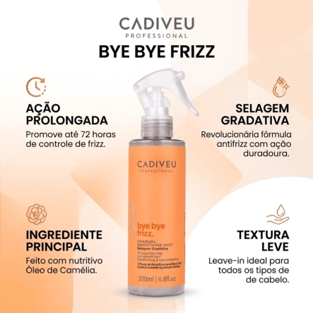 Produto Leave-in Selagem Gradativa Bye Bye Frizz Cadiveu 200ml