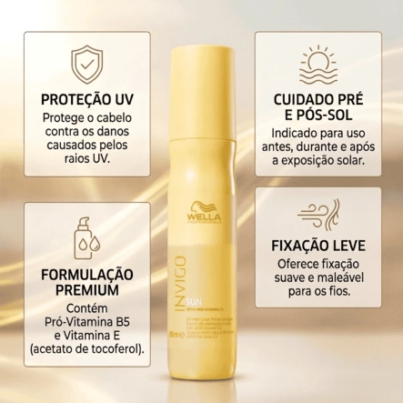Produto Leave-in Spray de Proteção UV Wella Professionals Invigo Sun 150ml