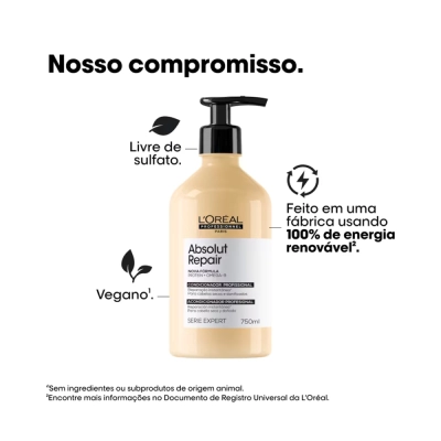 Produto: Condicionador Absolut Repair Gold Quinoa Protein L'Oréal Professionnel Serie Expert 750ml