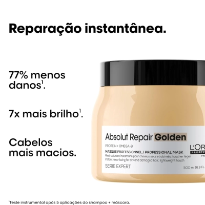 Produto: Máscara Capilar Absolut Repair Gold Quinoa e Proteína L'Oréal Professionnel 500ml