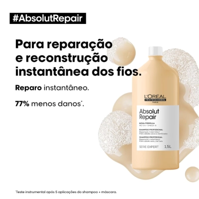 Produto: Shampoo L'Oréal Professionnel Serie Expert Absolut Repair Gold Quinoa Proteína 1,5L