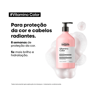Produto: Shampoo Vitamino Color Resveratrol L'Oréal Professionnel Serie Expert 750ml
