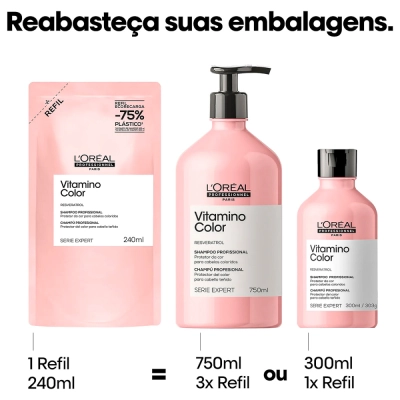 Produto Shampoo Vitamino Color Resveratrol L'Oréal Professionnel Serie Expert 750ml