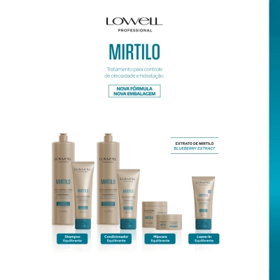 Produto Kit Duo Shampoo e Condicionador Lowell Extrato de Mirtilo 1 Litro