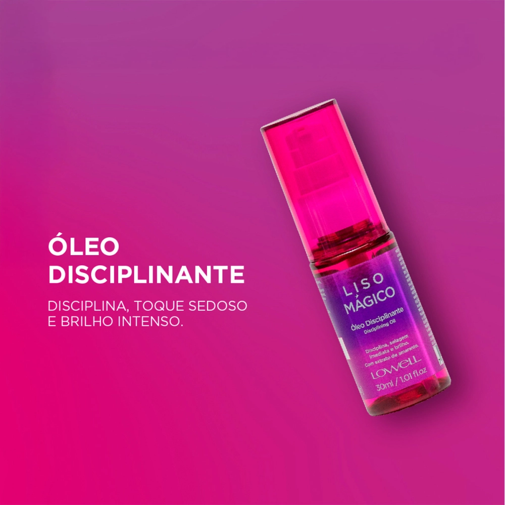 Produto: Kit Liso Mágico Óleo Finalizador 30ml e Máscara Hidratante 240g Lowell Keeping Liss