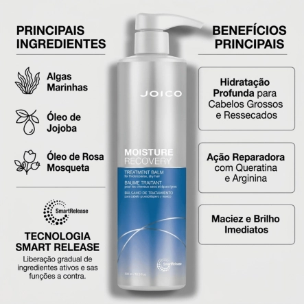 Produto Máscara Capilar Moisture Recovery Treatment Balm Joico 500ml