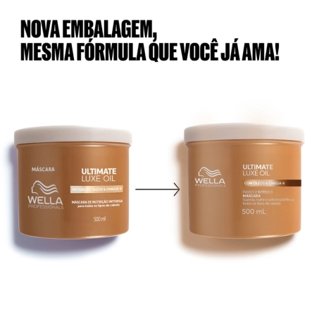 Máscara Capilar Ultimate Luxe Oil Wella Professionals 500ml Produto Máscara Capilar Ultimate Luxe Oil Wella Professionals 500ml
