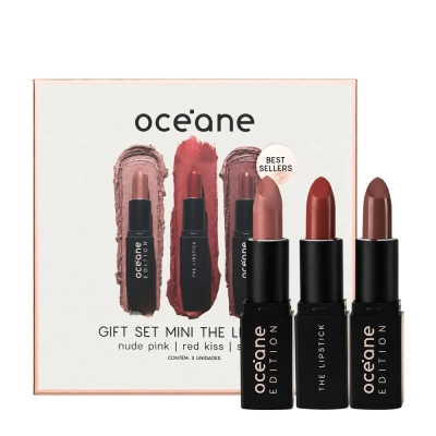 Produto Kit Trio de Mini Batons Semi-Matte Océane Minis Edition 3 Unidades de 2 Gramas