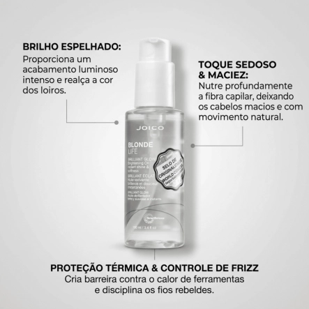 Produto Óleo Capilar Blonde Life Brilliant Glow Brightening Joico 100ml