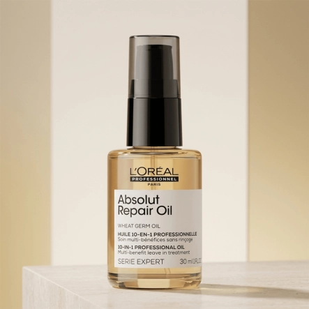 Produto: Óleo Reparador Absolut Repair Gold Quinoa 10 em 1 L'Oréal Professionnel Serie Expert 30ml