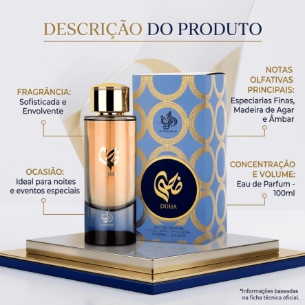 Perfume Feminino Duha Eau De Parfum Al Wataniah 100ml Produto Perfume Feminino Duha Eau De Parfum Al Wataniah 100ml