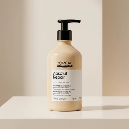 Produto: Shampoo Absolut Repair Gold Quinoa Protein L'Oréal Professionnel Serie Expert 750ml