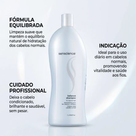 Shampoo Balance Senscience 1 Litro Produto Shampoo Balance Senscience 1 Litro