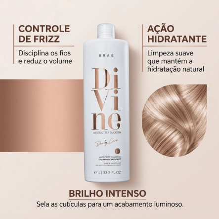 Produto Shampoo Divine Anti-Frizz Braé 1 Litro