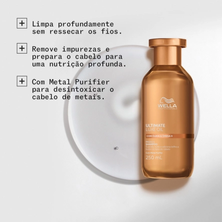 Shampoo Ultimate Luxe Oil Wella Professionals 250ml Produto Shampoo Ultimate Luxe Oil Wella Professionals 250ml