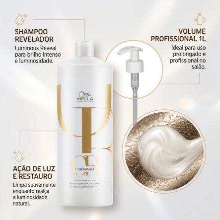 Produto: Shampoo Wella Professionals Oil Reflections Luminous Reveal 1L