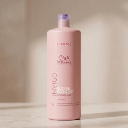 Wella Professionals Invigo Blonde Recharge - Shampoo 1L Produto Wella Professionals Invigo Blonde Recharge - Shampoo 1L
