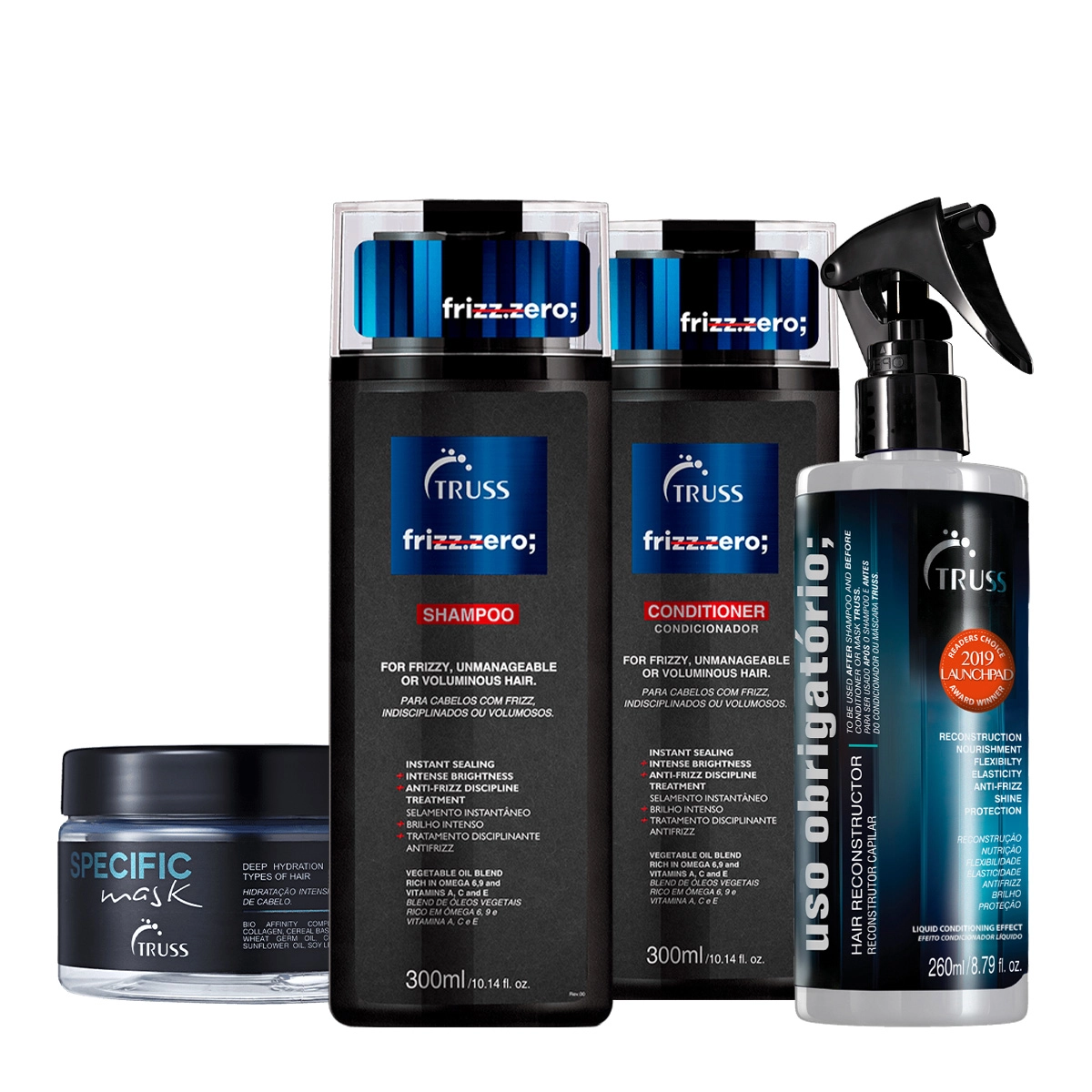 Thumbnail Kit_Truss_Frizz_Zero_Specific_Uso_Obrigatorio_Shampoo_Condicionador_Mascara_Tratamento_Reconstrutor_Evas_1 Thumbnail Kit_Truss_Frizz_Zero_Specific_Uso_Obrigatorio_Shampoo_Condicionador_Mascara_Tratamento_Reconstrutor_Evas_1