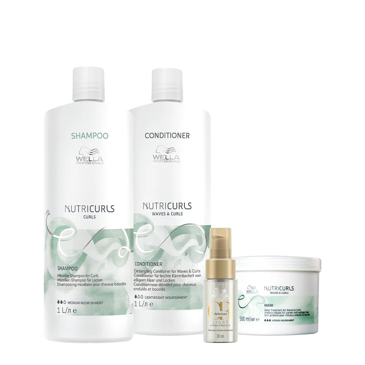 Thumbnail Wella_Professionals_Nutricurls_Shampoo_Condicionador_Litro_Mascara_Capilar_Oil_Reflections_Light _Evas1 Thumbnail Wella_Professionals_Nutricurls_Shampoo_Condicionador_Litro_Mascara_Capilar_Oil_Reflections_Light _Evas1